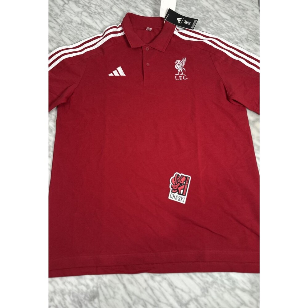 Adidas LFC Liverpool FC 25/26  DNA polo top Red Uk football Men's Medium JW7886